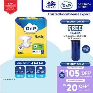 Dr. P Level 5 Basic Adult Tape Diaper